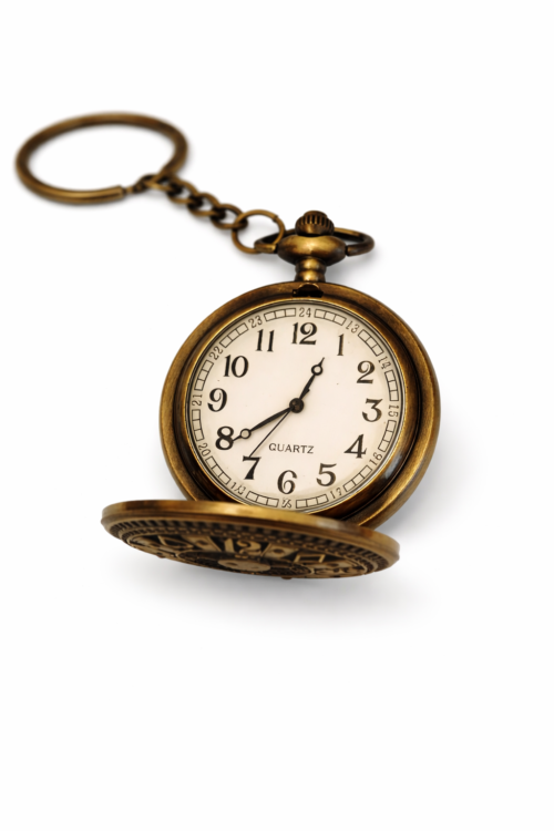 Steampunk Pocket Watch Keychain