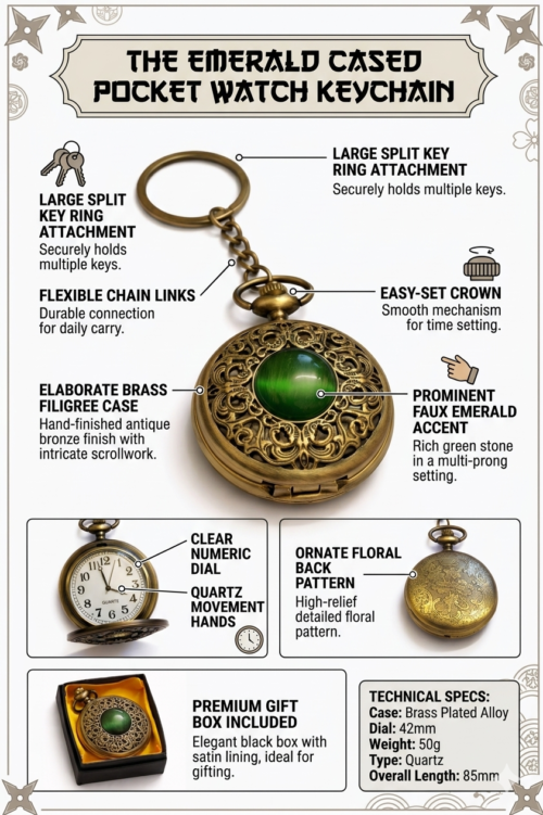 Green Gemstone Watch
