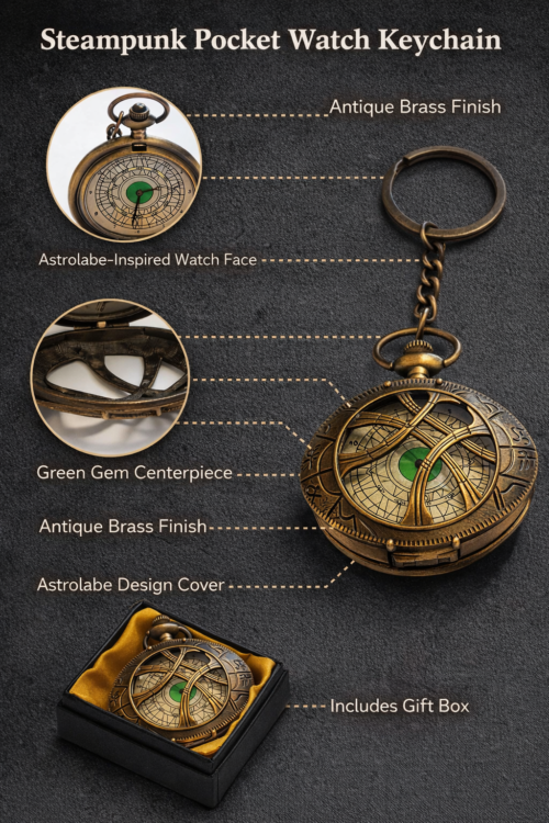 Steampunk Compass Timepiece